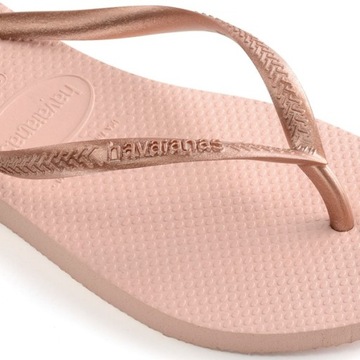 Havaianas Slim 37/38 BRA różowe klapki japonki