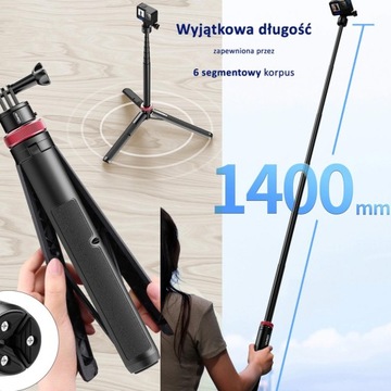 Штатив-селфи-палка Ulanzi Go-Quick II для камер GoPro DJI 147см