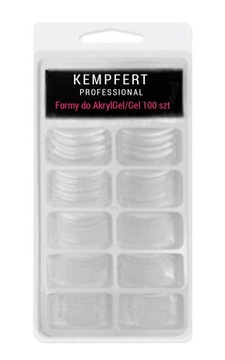 Górne Formy Dual Polysystem 100szt z Podziałką Tipsy Akrylożel Kempfert
