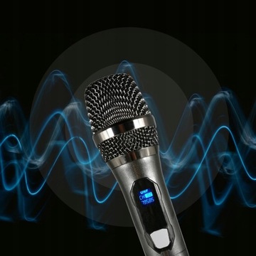 Два беспроводных микрофона для караоке 50 м + 3 батарейки + аксессуары