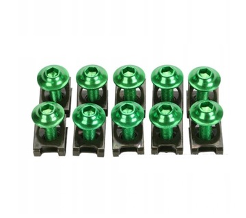 ВИНТ 10 ШТ. М-6 ДЛЯ МОТОЦИКЛА ОБТЕКАТЕЛЬ, ЧЕРНЫЙ