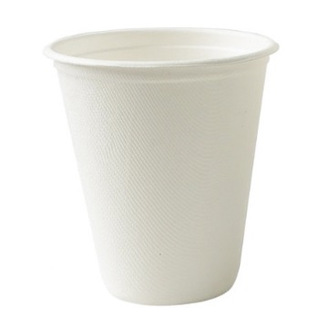 KUBKI PAPIEROWE biały KUBEK do napojów z trzciny cukrowej 250ml MOCNY 10szt