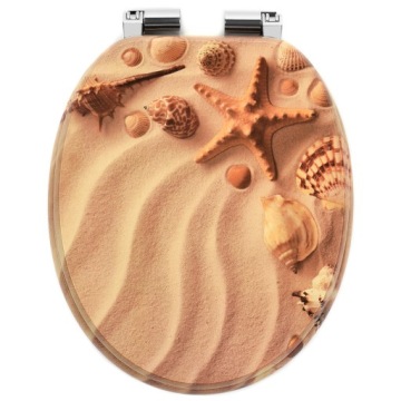 СИДЕНЬЕ ДЛЯ УНИТАЗА МЕДЛЕННО ЗАКРЫВАЮЩЕЕСЯ МДФ UNI