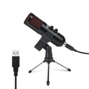 MIKROFON STUDYJNY XTUGA USB STATYW TICTOC YouTub DO NAGRAN OKAZJA WYPRZEDAŻ