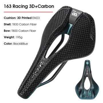 Jazda na rowerze zachodnim z nadrukiem 3D siodełko do roweru ultra lekki r