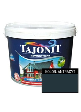 TAJONIT - akrylowa farba zewnętrzna ANTRACYT | 1l