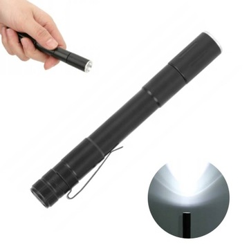 MINI LATARKA KIESZONKOWA ALUMINIOWA MAŁA MOCNA LATARKI KIESZONKOWE