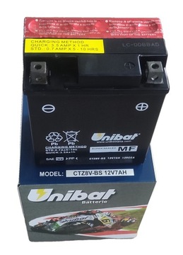 Аккумулятор UNIBAT CTZ8V-BS 7Ач 120А 12В
