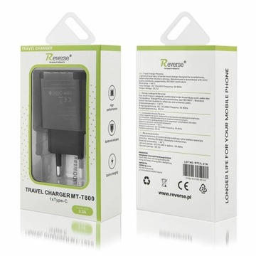 SZYBKA Ładowarka sieciowa USB-C QUICK CHARGE QC
