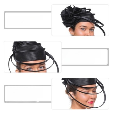 ШЛЯПА FASCINATORS ПОД БОЛЬШОЙ ЭЛЕГАНТНОЙ ШЛЯПОЙ
