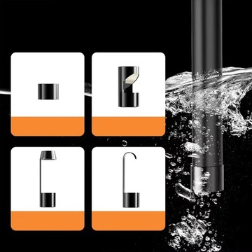 Инспекционная камера, эндоскоп, 5 м, ЖК-дисплей Full HD, USB, 6 светодиодов, IP67, для труб