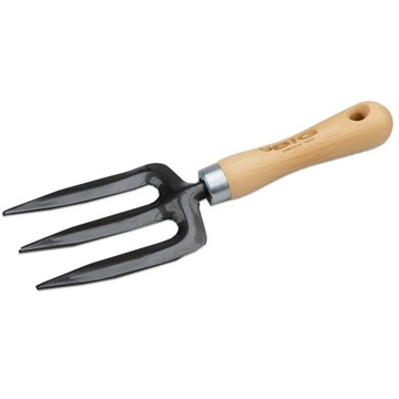 Widełki 3-zębne do kwiatów czarne 27 cm