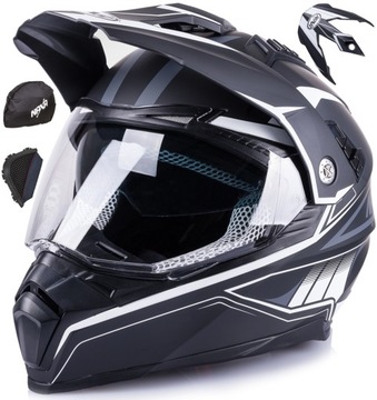 KASK MOTOCYKLOWY ENDURO NAXA CO3 CROSSOWY r XL