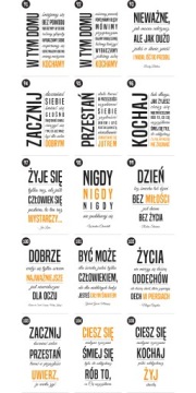 Картины в рамках с цитатами и текстами на стену А4.