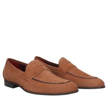 Brązowe loafersy Hugo 45