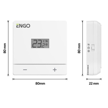 ENGO EASY230W WHITE проводной контроллер температуры ежедневного использования kc715