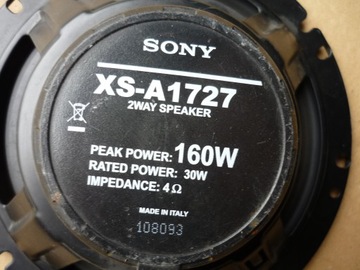 АВТОМОБИЛЬНЫЙ ДИНАМИК SONY XS-A1727 160Вт 4 Ом