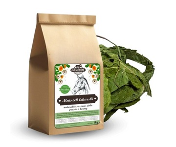 Mniszek lekarski - 5kg całe liście - dla koni SAMFARM BAR ZIOŁOWY