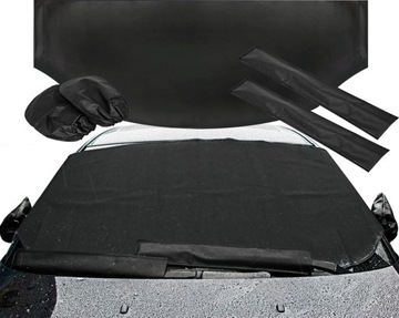 ZESTAW MATA OSŁONA NA SZYBĘ WYCIERACZKI I LUSTERKA ANTYSZRONOWA DO AUTA