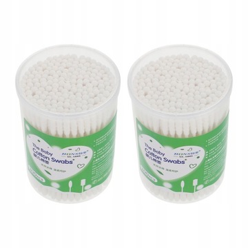 Baby cotton balls Paper ear sticks 2 boxes