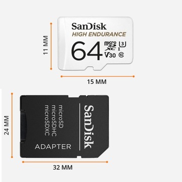 КАРТА ПАМЯТИ MICRO SD SDXC 64 ГБ 10 АДАПТЕР
