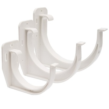 BRYZA Крючок для водосточного желоба из ПВХ, полка/фасад Ø 75 мм, Коричневый RAL 8017