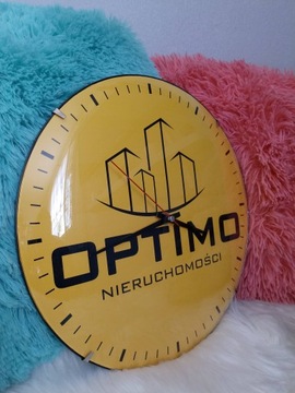 Большие часы с логотипом компании и вашим текстом Подарок.