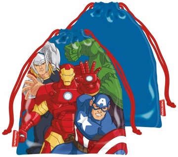 MAŁY WOREK na kapcie do przedszkola AVENGERS