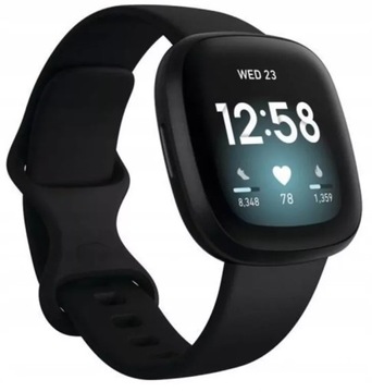 FITBIT VERSA 3 CZARNY