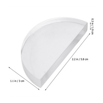 Kryształowe szkło optyczne z podwójną soczewką wypukłą