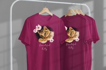 ФУТБОЛКА ДЛЯ ДЕТЕЙ КОТЫ КОТЯТА 164 СУПЕР КАЧЕСТВО