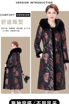 7XLHigh Quality Fur Coat Women Two Sides Wear 2024