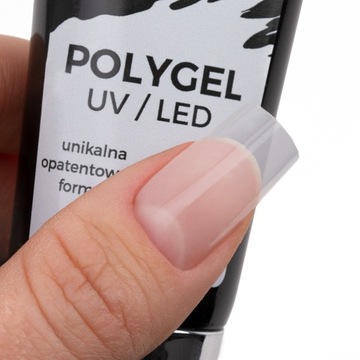 MollyLac Polygel akrylożel budujący do paznokci Clear 30ml Hema free