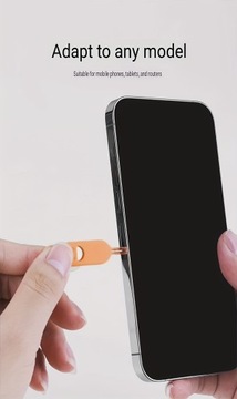 Набор силиконовых инструментов для извлечения SIM-карты с карманом для хранения.