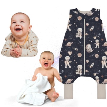 BABYSTEPS Śpiworek do Spania z Nogawkami ciepły 2,5 TOG roz. 68-74-80