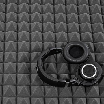 3D настенная панель премиум-класса, декоративная серая графитовая губка, уменьшение реверберации 5 см