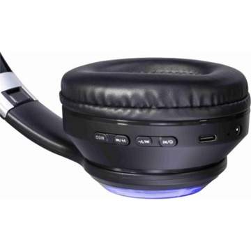 Беспроводные накладные наушники со съемным микрофоном Bluetooth 5.3 LED SD