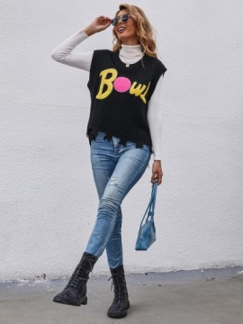 T25113 *ЖИЛЕТ-СВИТЕР SHEIN С НАПИСЬЮ S