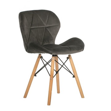 Милано дизайн стул DSW серый велюр