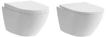 VELDMAN Biała misa WC Rimless TORNADO VITO deska do wyboru