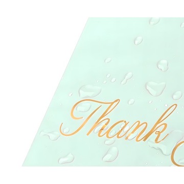 FOLIOPAKI KURIERSKIE MIĘTOWE Z RĄCZKĄ 400x500+70 50szt THANK YOU