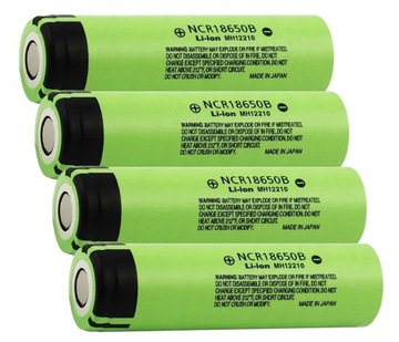 4x OGNIWO PANASONIC AKUMULATOR 3400mAh NCR18650B