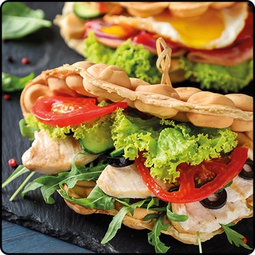 Вафельница DELICIOUS BUBBLE Вафли EGG BUBBLE MAKER