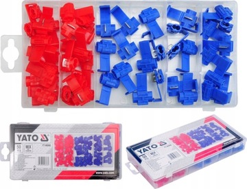 YT-06868 YATO ZESTAW SZYBKOZŁĄCZEK ELEKTRYCZNYCH KABEL ZŁĄCZKI 50 SZT