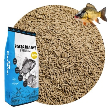 POKARM KARMA PASZA GRANULAT ZANĘTA DLA RYB STAWOWYCH KARPI PREMIUM