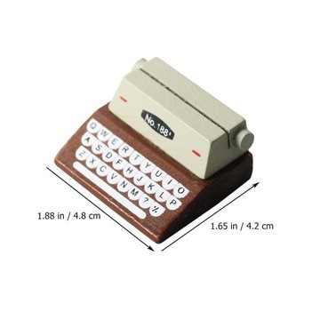 Мини-пишущая машинка с винтажными украшениями