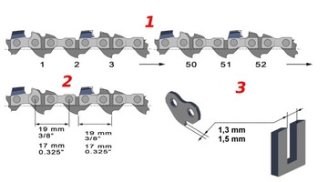 НАПРАВЛЯЮЩАЯ ДЛЯ ПИЛЫ 2 ЦЕПИ 3/8 16 дюймов 45 см 57