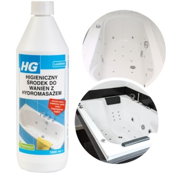 HG HIGIENICZNY ŚRODEK DO CZYSZCZENIA WANIEN Z HYDROMASAŻEM 1L