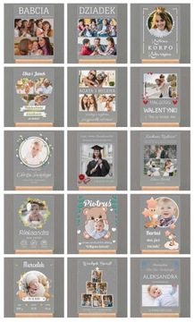 Светодиодный ночник в рамке 3D XL для фото на стекле, подарок на день рождения