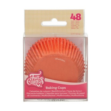 FunCakes Papilotki do muffinek pomarańczowe 48 szt.